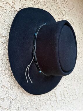 Vintage Bailey Bridger Cowboy Hat with Decorative  Band and Precious Stones